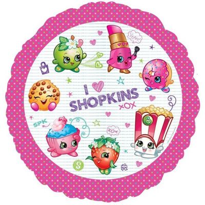 *** CLEARANCE 45cm Foil Balloon - SHOPKINS***