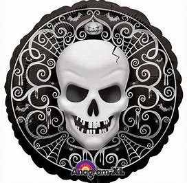 45cm Foil Balloon - SKULL