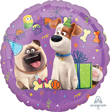 45cm Foil Balloon - SECRET LIFE OF PETS 2