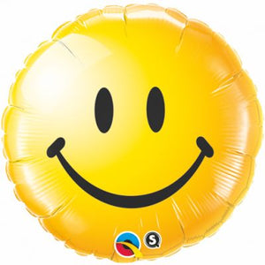 45cm Foil Balloon - SMILEY EMOJI YELLOW