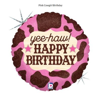 45cm Foil Balloon - YEE-HAW HAPPY BIRTHDAY