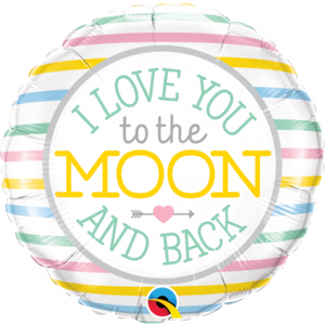 45cm Foil Balloon - LOVE YOU TO THE MOON & BACK