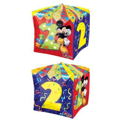 CUBEZ Balloon Bubbles - MICKEY MOUSE 2ND BIRTHDAY