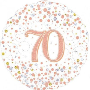 45cm Foil Balloon - 70TH BIRTHDAY