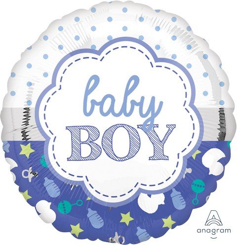 45cm Foil Balloon -  BABY BOY