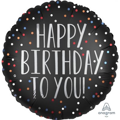 45cm Foil Balloon - HAPPY BIRTHDAY TO YOU