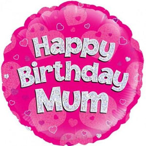 45cm Foil Balloon - HAPPY BIRTHDAY MUM