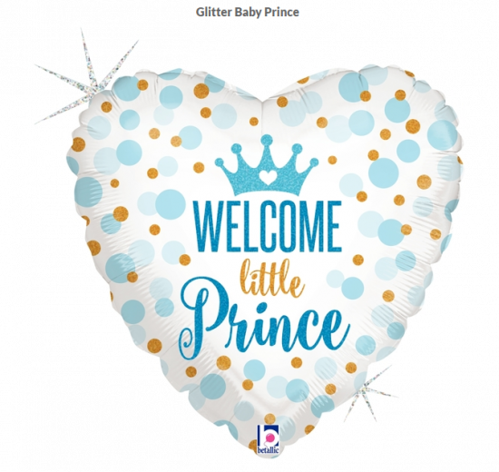 45cm Foil Balloon - WELCOME PRINCE