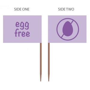 Bamboo Food Markers- 500 x EGG FREE