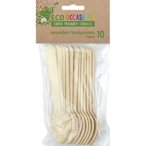 Bamboo TEASPOONS 10pk - 110mm