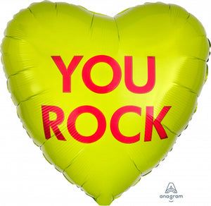 45cm Foil Balloon - YOU ROCK