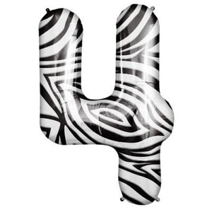 SuperShape Numbers ZEBRA #4 (DELETED LINE)