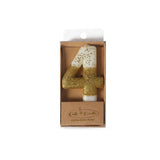 Candle - NUMBERS GOLD DIPPED 0-9