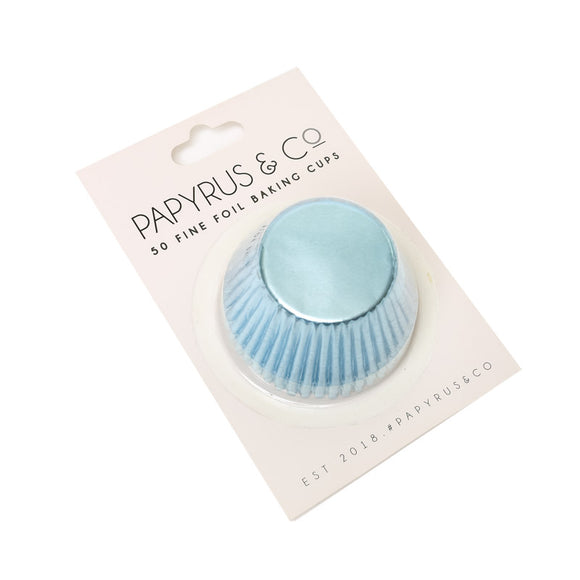 PAPYRUS & CO Foil Baking Cups PASTLE BLUE