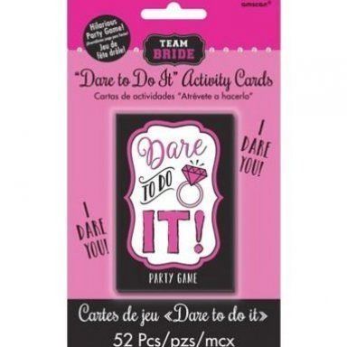 BACHELORETTE TEAM BRIDE - DARE TO DO IT ACTIVITY CARDS