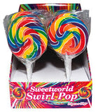 Sweet World SWIRL POPS - Rainbow - Small 50gm