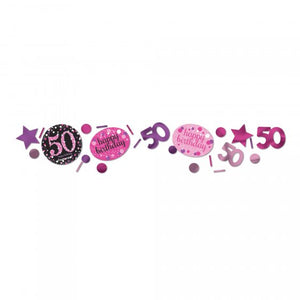 Confetti Table Scatters - SPARKLING 50 PINK
