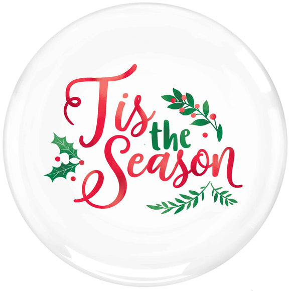 CHRISTMAS Tis the Season DINNER Plates