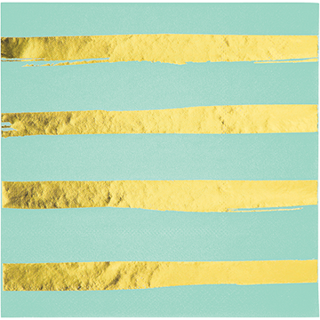 MINT & GOLD - LUNCH NAPKIN