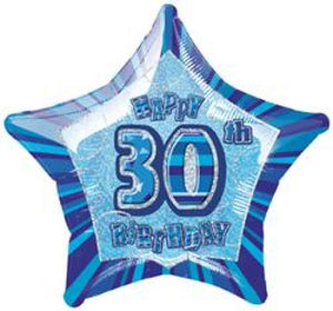 45cm Foil Balloon - HAPPY 30TH BIRTHDAY