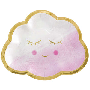 OH BABY (Pink Cloud) - PAPER Plate 6.5"