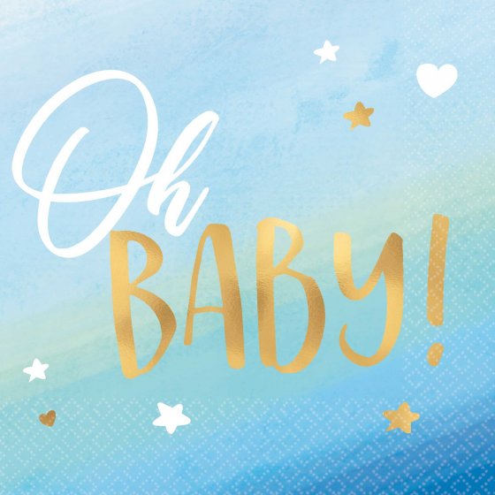 Oh Baby (BLUE) - BEV NAPKINS