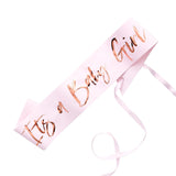 Ginger Ray Rose Gold Foiled Pink It's a Girl Sash