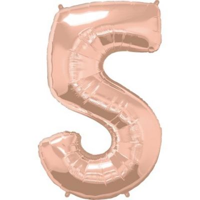 SuperShape Numbers ROSE GOLD #5