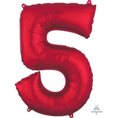 SuperShape Numbers RED #5