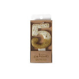 Candle - NUMBERS GOLD DIPPED 0-9
