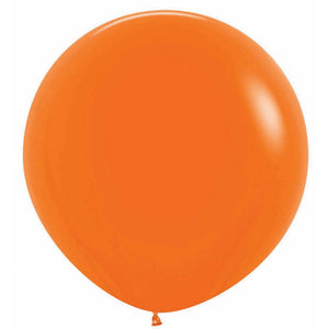60cm ORANGE Latex Balloons - 4Pk