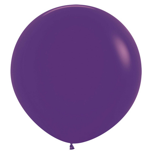 60cm PURPLE Latex Balloons - 4Pk