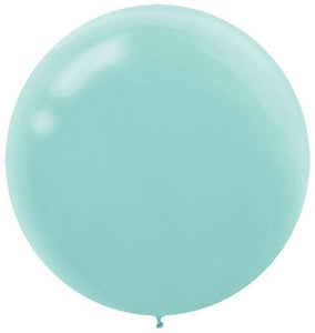 60cm ROBIN'S EGG BLUE Latex Balloons - 4Pk