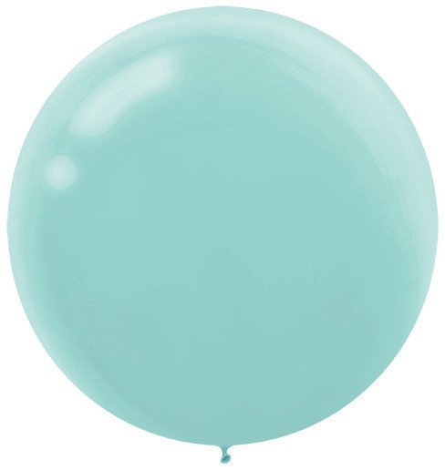 60cm ROBIN'S EGG BLUE Latex Balloons - 4Pk