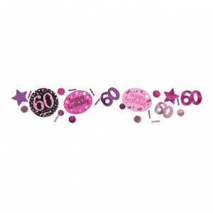 Confetti Table Scatters - SPARKLING 60 PINK