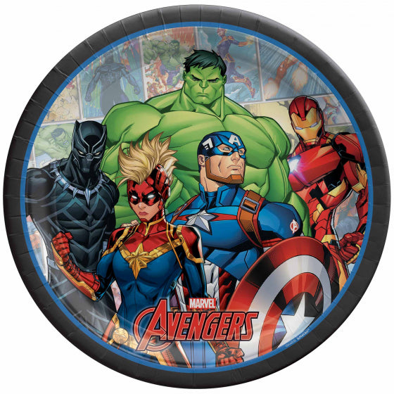 AVENGERS Party Paper Plates 23cm