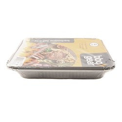 BBQ Rectangle Foil Trays (4) with Lid