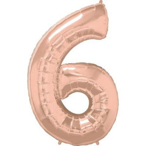 SuperShape Numbers ROSE GOLD #6