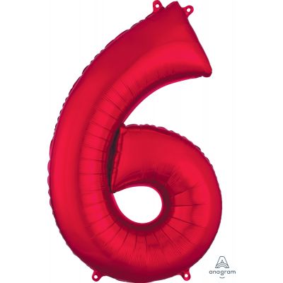 SuperShape Numbers RED #6