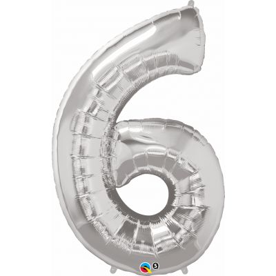 SuperShape Numbers SILVER #6