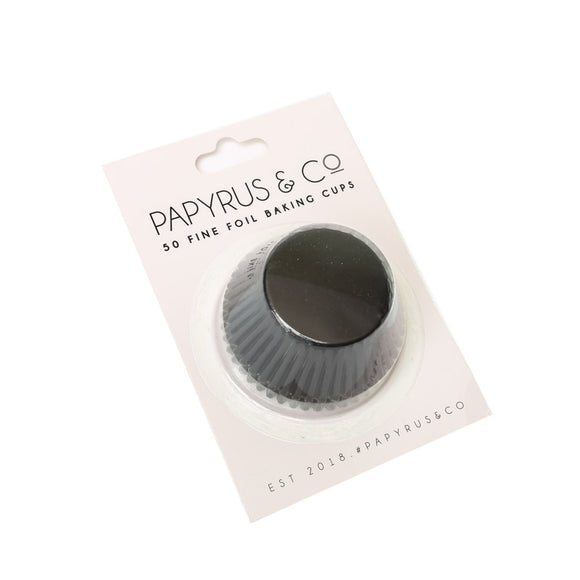 PAPYRUS & CO Foil Baking Cups BLACK