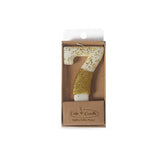 Candle - NUMBERS GOLD DIPPED 0-9