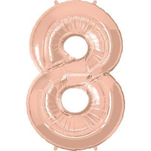 SuperShape Numbers ROSE GOLD #8