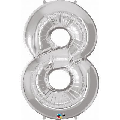 SuperShape Numbers SILVER #8