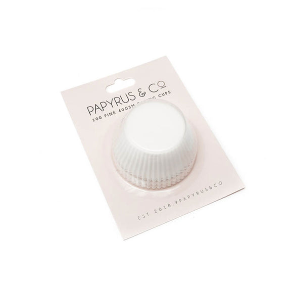 PAPYRUS & CO Foil Baking Cups WHITE GREESEPROOF