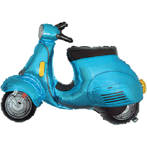 SuperShape Foil - BLUE SCOOTER