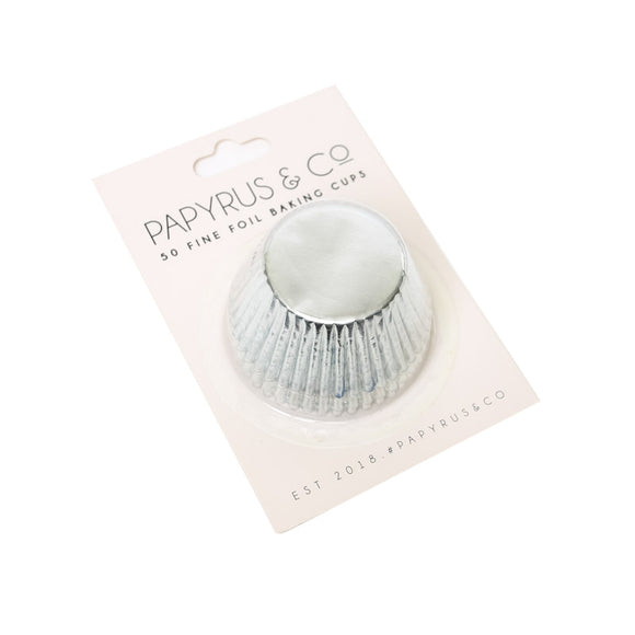 PAPYRUS & CO Foil Baking Cups SILVER