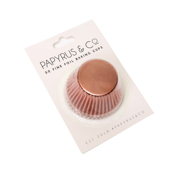 PAPYRUS & CO Foil Baking Cups ROSE GOLD