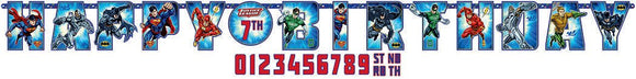 Jumbo Letter Banner Kit (add on age)  - JUSTICE LEAGUE