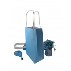 ECO PAPER PARTY BAGS - PASTEL BLUE